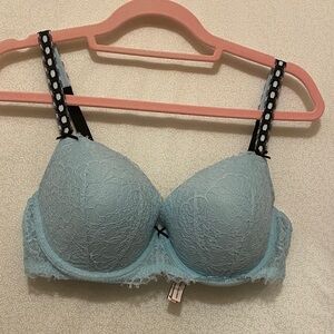 Victoria's Secret Light Blue Lace Bra